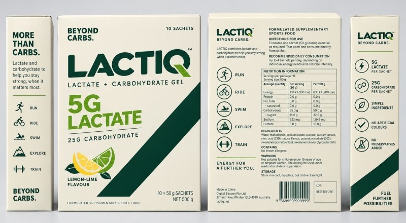 LACTIQ box packaging
